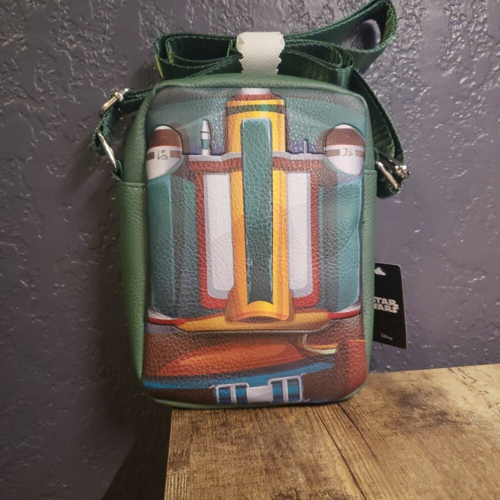 Buckle Down Disney Star Wars Boba Fett Crossbody Bag NEW